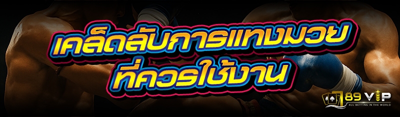 เคล็ดลับการแทงมวย ที่ควรใช้งาน