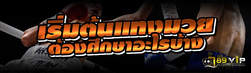 เริ่มต้นแทงมวย ต้องศึกษาอะไรบ้าง